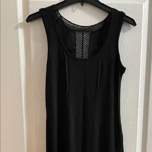 Vero Moda Black Dress with Lace Detail Sz Medium